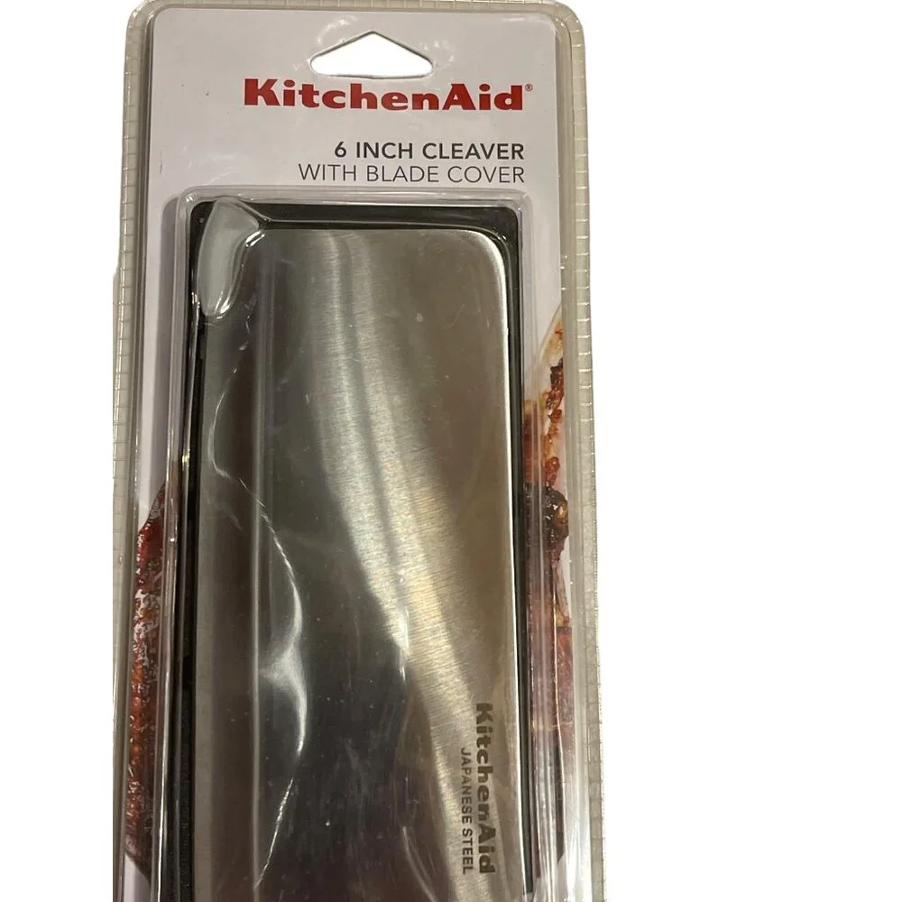 Kitchenaid Meat Cleaver Black W/Blade Cover 6